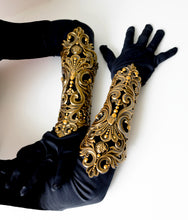 Load image into Gallery viewer, Gold Latex Bracers