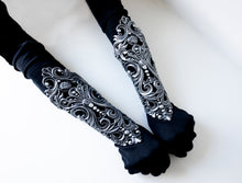 Load image into Gallery viewer, Silver Latex Bracers