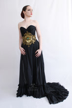 Load image into Gallery viewer, Gold Latex 'Oculus Draconis' Filigree Belt