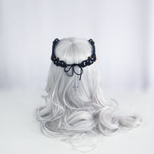 Load image into Gallery viewer, Black Latex Filigree Circlet Crown
