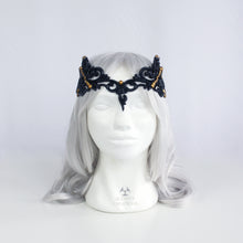 Load image into Gallery viewer, Black Latex Filigree Circlet Crown