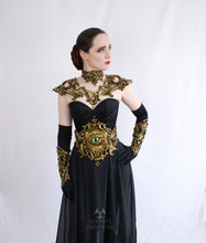 Load image into Gallery viewer, Gold Latex 'Oculus Draconis' Filigree Belt