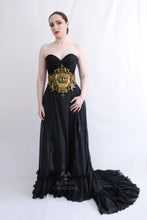 Load image into Gallery viewer, Gold Latex 'Oculus Draconis' Filigree Belt