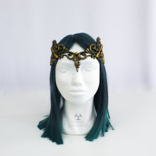 Load image into Gallery viewer, Gold Latex Filigree Circlet Crown