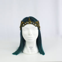 Load image into Gallery viewer, Gold Latex Filigree Circlet Crown