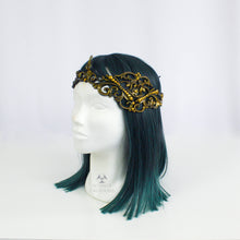 Load image into Gallery viewer, Gold Latex Filigree Circlet Crown