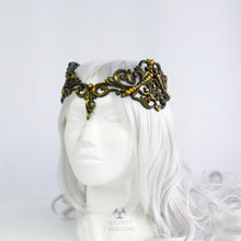 Load image into Gallery viewer, Gold Latex Filigree Circlet Crown