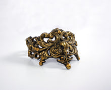 Load image into Gallery viewer, Gold Bird Skull Latex Filigree Choker