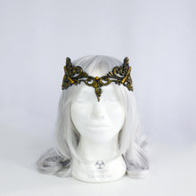 Load image into Gallery viewer, Gold Latex Filigree Circlet Crown