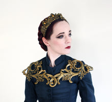 Load image into Gallery viewer, Gold Latex Filigree Shoulder-piece
