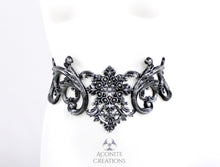 Load image into Gallery viewer, Silver Latex Filigree Belt