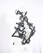 Load image into Gallery viewer, Silver Latex Harness/Breastplate