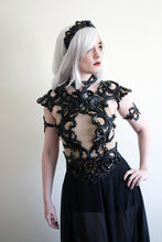 Load image into Gallery viewer, Black Latex Harness/Breastplate