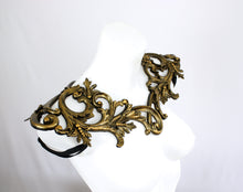 Load image into Gallery viewer, Gold Latex Filigree Shoulder-piece
